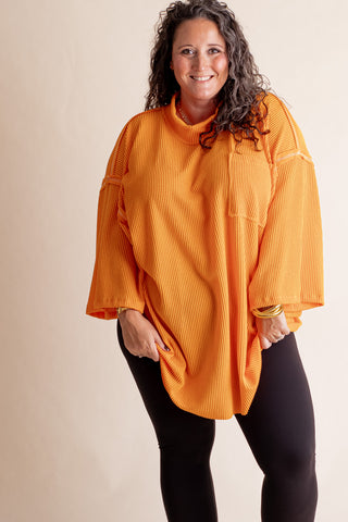 Only Go Forwards Oversized Urban Ribbed Tunic