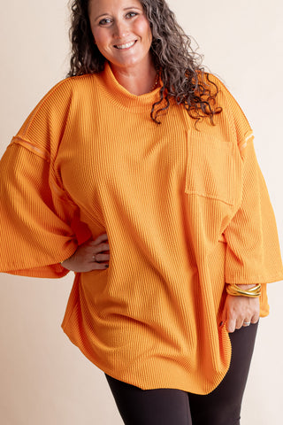 Only Go Forwards Oversized Urban Ribbed Tunic