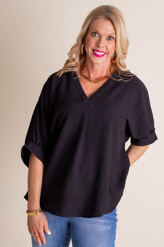 Serene Springs V Neck Top *Final Sale*