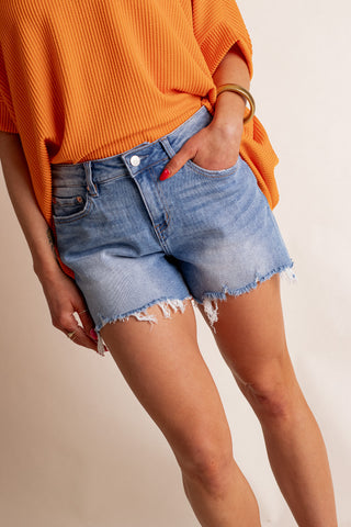 Viola High Rise Cutoff Shorts