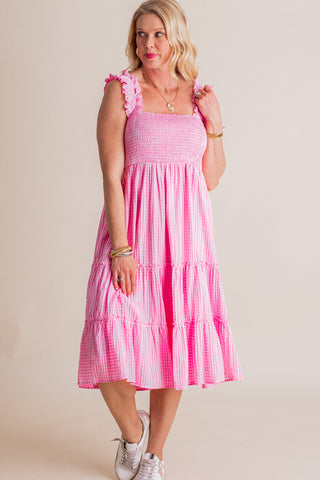 Without Fail Smocked Midi Dress *Final Sale*