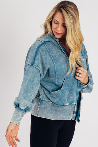 All In The Clear Acid Wash Jacket *Final Sale*