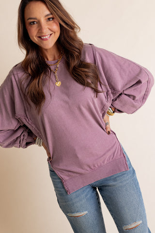 Keep The Rhythm Mineral Wash Pullover