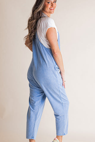 Spring In My Step Mineral Washed Jumpsuit