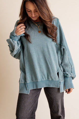 Keep The Rhythm Mineral Wash Pullover