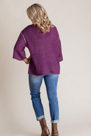 Back On Track Knit Sweater *Final Sale*