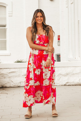 Full Bloom Tiered Maxi Dress