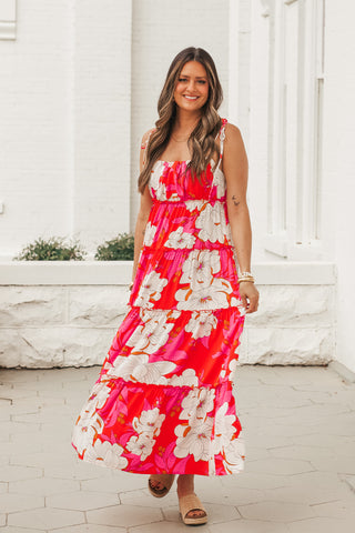 Full Bloom Tiered Maxi Dress