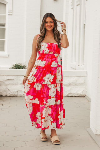 Full Bloom Tiered Maxi Dress