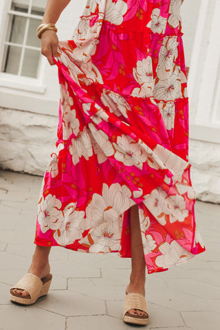 Full Bloom Tiered Maxi Dress