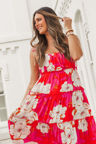Full Bloom Tiered Maxi Dress