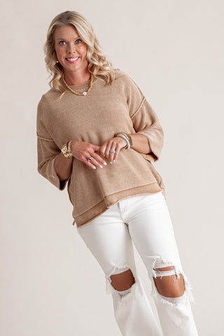 Look Forward Mineral Wash Sweater