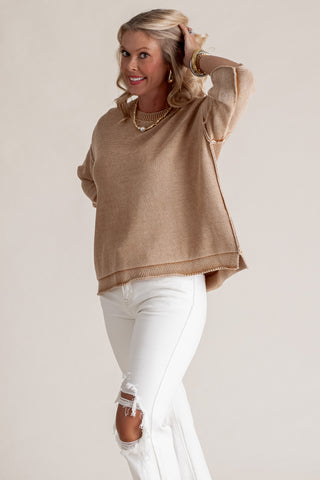 Look Forward Mineral Wash Sweater