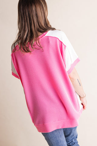 Walk The Line Color Block Top *Final Sale*