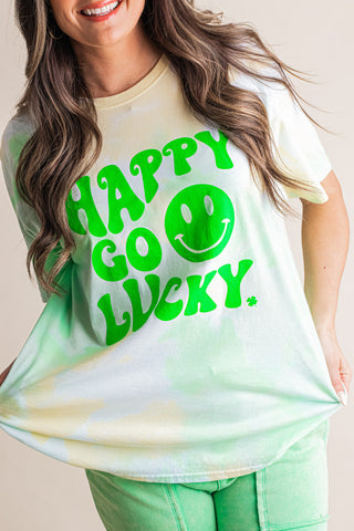 Happy Go Lucky Tie Dye Tee