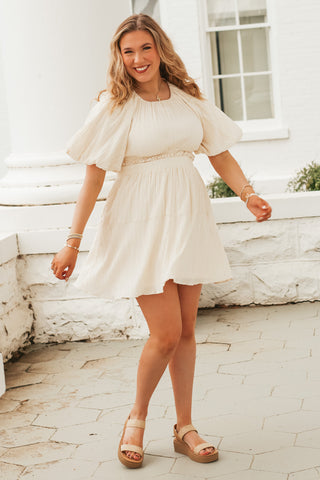 Clear The Air Puff Sleeve Dress *Final Sale*