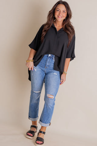 Most Reliable Button Down Top *Final Sale*