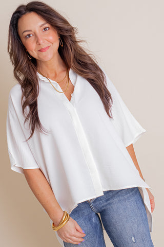 Most Reliable Button Down Top *Final Sale*