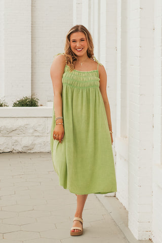 In The Sun Smocked Maxi Dress *Final Sale*