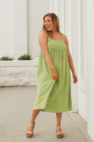 In The Sun Smocked Maxi Dress *Final Sale*