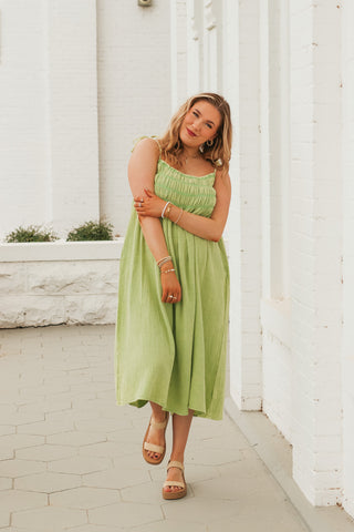 In The Sun Smocked Maxi Dress *Final Sale*