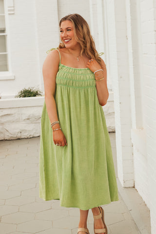 In The Sun Smocked Maxi Dress *Final Sale*