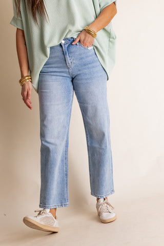 Tabby High Rise Straight Leg Jeans