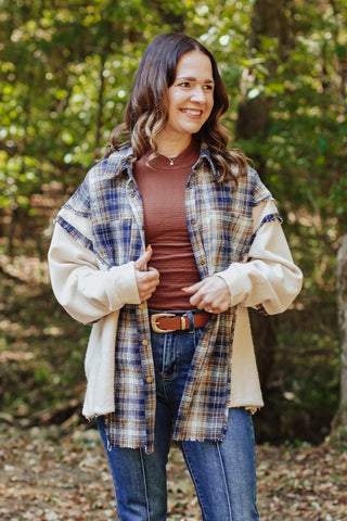 Then and Now Button Down Top *Final Sale*