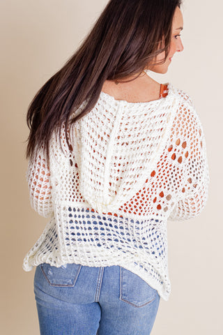 Oceanfront Oasis V Neck Crochet Top *Final Sale*