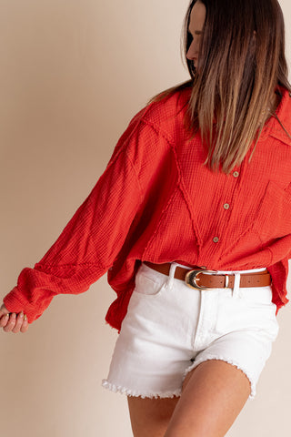 Ember Glow Button Down Top *Final Sale*