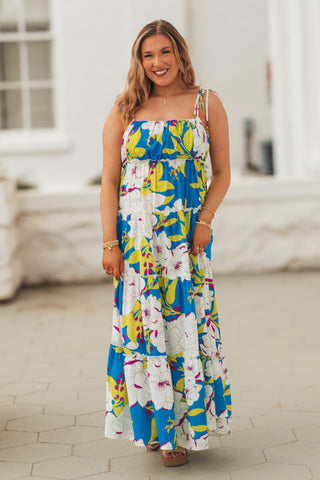 Full Bloom Tiered Maxi Dress