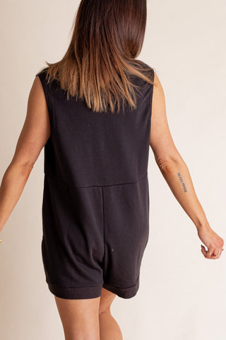 Eyes Wide Open V Neck Romper