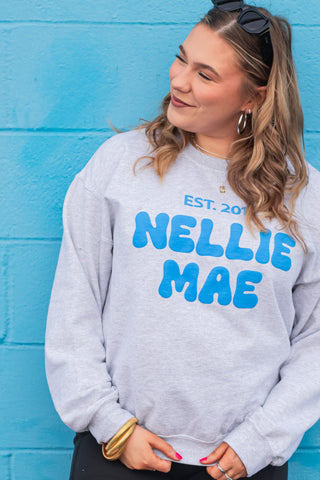 Nellie Mae Puff Logo Sweatshirt