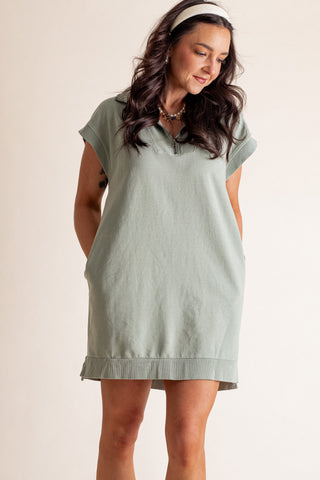 Ready For Sunshine Half Zip Dress