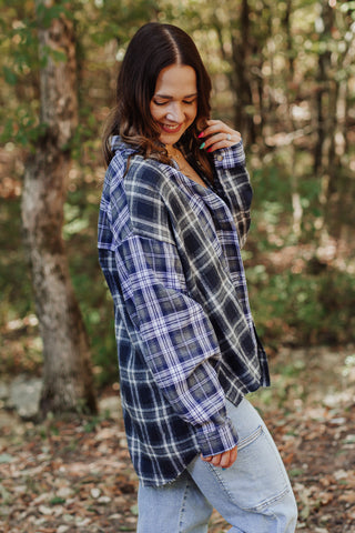 A New Direction Button Down Flannel *Final Sale*