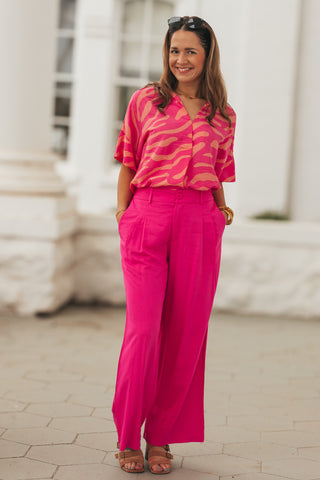 Outside Attention Wide Leg Trousers *Final Sale*