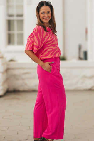 Outside Attention Wide Leg Trousers *Final Sale*