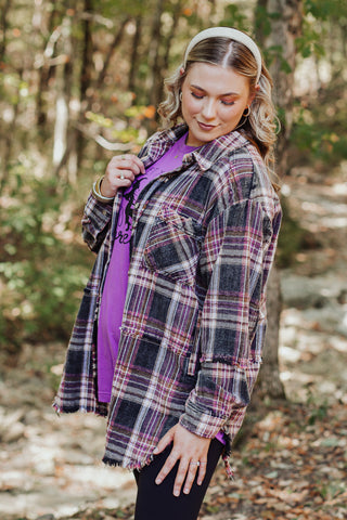 Tell Me More Plaid Flannel *Final Sale*