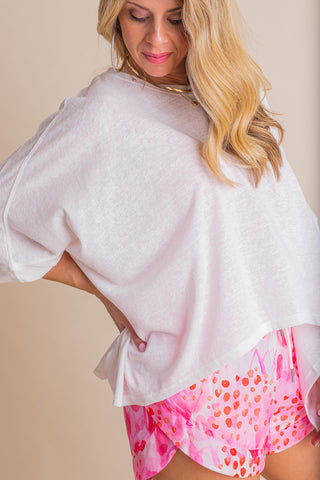 Ring A Bell Round Neck Top *Final Sale*