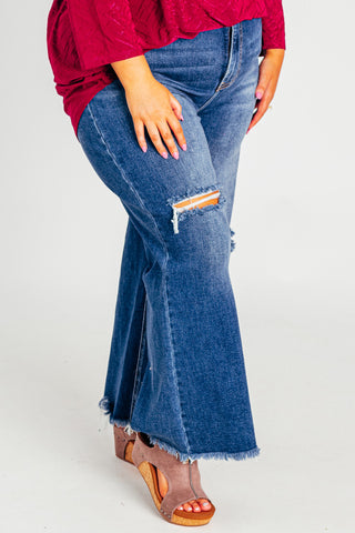 Anna High Rise Wide Leg Jeans - CURVY *Final Sale*