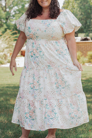 Sunset Promises Floral Maxi Dress - CURVY *Final Sale*