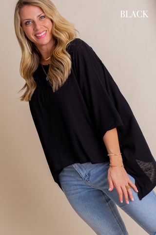 Ring A Bell Round Neck Top *Final Sale*