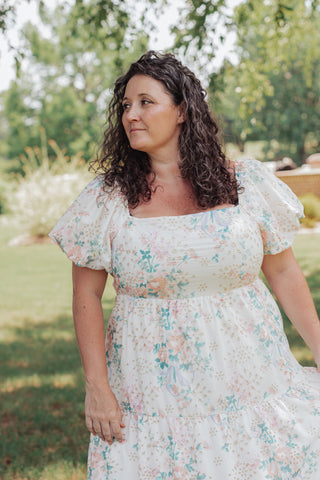 Sunset Promises Floral Maxi Dress - CURVY *Final Sale*