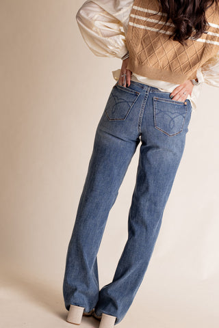 Vera High Rise Tummy Control Straight Leg Jeans