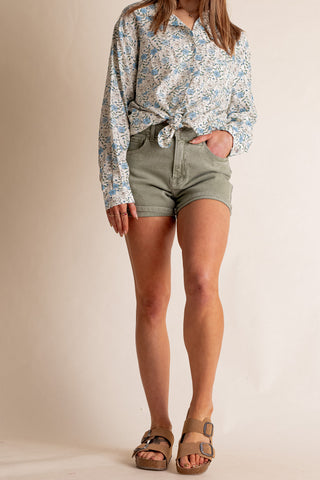 Becca High Rise Cuffed Shorts