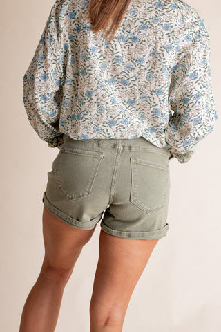 Becca High Rise Cuffed Shorts