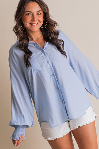 Win My Heart Button Down Top