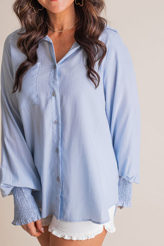 Win My Heart Button Down Top
