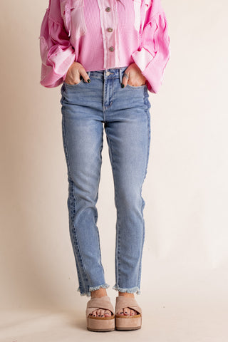 Jade High Rise Slim Jeans