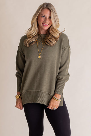 Quiet Whispers Round Neck Sweater *Final Sale*